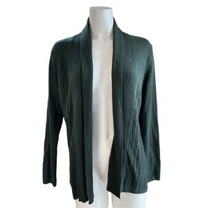 NWT Croft & Barrow Open Front Cardigan Sweater Pine Green Size Small S